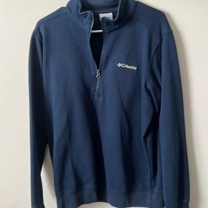 Men’s Medium Columbia Pullover 1/4 zip Sweatshirt Blue